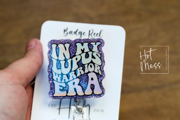Lupus Era Awareness Badge Reel, Neurology Retractable ID Holder, Invisible Illness Warrior Nurse Gift