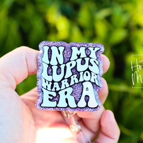 Lupus Era Awareness Badge Reel, Neurology Retractable ID Holder, Invisible Illness Warrior Nurse Gift