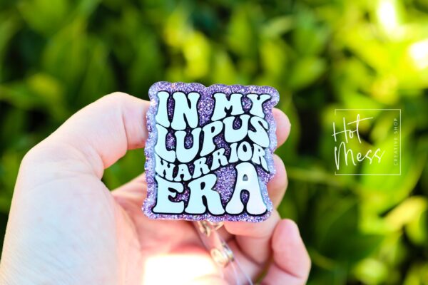 Lupus Era Awareness Badge Reel, Neurology Retractable ID Holder, Invisible Illness Warrior Nurse Gift