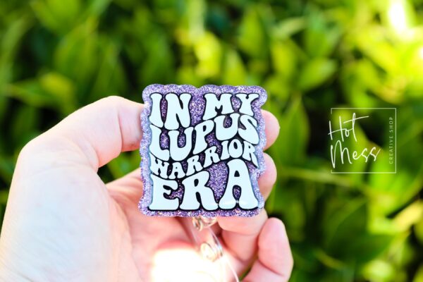 Lupus Era Awareness Badge Reel, Neurology Retractable ID Holder, Invisible Illness Warrior Nurse Gift