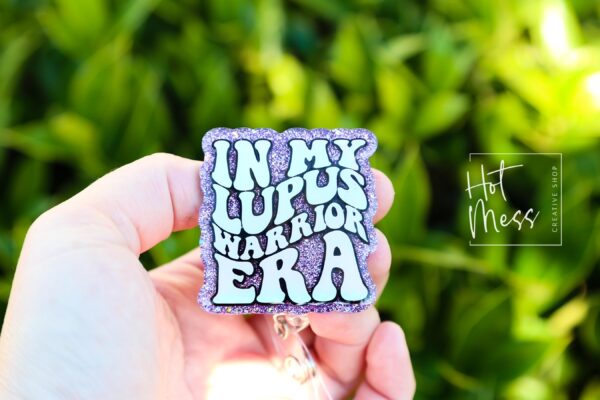 Lupus Era Awareness Badge Reel, Neurology Retractable ID Holder, Invisible Illness Warrior Nurse Gift
