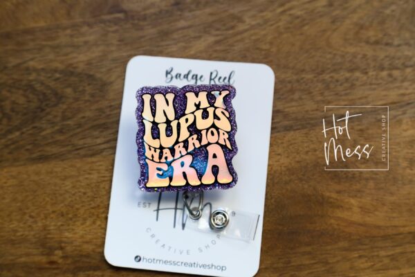 Lupus Era Awareness Badge Reel, Neurology Retractable ID Holder, Invisible Illness Warrior Nurse Gift