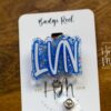 Blue Licensed Vocational Nurse Badge Reel, LVN Badge Holder, vocational nurse ID holder