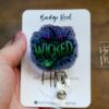Wicked Badge Reel, Halloween Badge Reel,  Elphaba ID Holder, Interchangeable badge reel, Theater Gift, for good