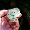 Blow Me Dandelion Badge Reel, RN id Holder, Retractable Acrylic Badge Reel, Nurse Gift, Funny Badge Reel