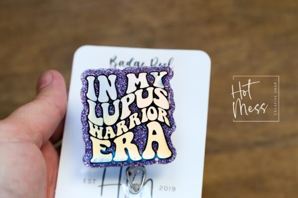 Lupus Era Awareness Badge Reel, Neurology Retractable ID Holder, Invisible Illness Warrior Nurse Gift
