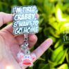 I'm Tired, Crabby, and I want to go home Funny Badge Reel, Night Shift badge reel, crabby Lanyard