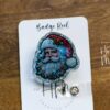 Santa Badge Reel, Christmas Badge Reel, Teacher Badge Reel, Retractable ID Holder, Interchangeable, Glitter Badge Reel