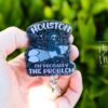 Houston I'm the Problem Funny Badge Reel, RN ID Holder, Retractable Acrylic Badge Reel, Office work Badge holder, Pink