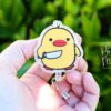 Stabby Duck badge reel, Interchangeable Badge Reel, Cute badge Reel, Teacher ID Holder, animal badge reel, Badge Holder, Stocking Stuffer