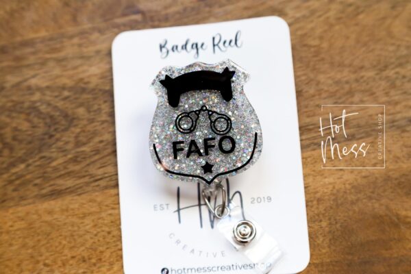 il_fullxfull.6416367157_gyav FAFO Corrections Badge Reel, corrections officer ID Holder, Retractable Acrylic Badge Reel, corrections badge, Police Badge Reel Pin