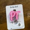 Physical Therapy Badge Reel, Glitter Badge Reel, RN ID Holder, Retractable Acrylic Badge Reel, PT Gift