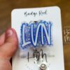 Blue Licensed Vocational Nurse Badge Reel, LVN Badge Holder, vocational nurse ID holder