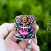 Christmas Gingerbread Badge Reel, Halloween Badge Reel,  Christmas ID Holder, Interchangeable badge reel, Stocking Stuffer