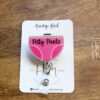 Petty Pants Badge Reel, Funny Retractable Acrylic Badge Reel, Nurse Gift, Night Shift, Funny Badge Reel, Glitter id holder