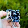 Yes I'm Cold 24:7 Badge Reel, Winter Badge Reel, Nurse Badge Reel, Retractable ID Holder, Glitter Badge Reel, Winter ID Holder