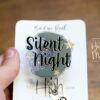 Silent Night Badge Reel, Halloween Badge Reel,  Christmas ID Holder, Interchangeable badge reel, Stocking Stuffer