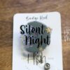 Silent Night Badge Reel, Halloween Badge Reel,  Christmas ID Holder, Interchangeable badge reel, Stocking Stuffer