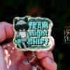 Team Night Shift Funny Badge Reel, RN ID Holder, Retractable Badge Reel, Nurse Gift, Office ID Holder, Stocking Stuffer