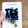 Yes I'm Cold 24:7 Badge Reel, Winter Badge Reel, Nurse Badge Reel, Retractable ID Holder, Glitter Badge Reel, Winter ID Holder