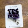 Yes I'm Cold 24:7 Badge Reel, Winter Badge Reel, Nurse Badge Reel, Retractable ID Holder, Glitter Badge Reel, Winter ID Holder