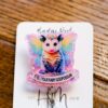 Fairy God Possum, Funny Badge reel, RN ID Holder, Retractable Acrylic Badge Reel, Nurse Gift, Night Shift