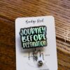 il_fullxfull.6537234962_nzrx Journey before Destination Badge Reel, RN ID Holder, Retractable Badge Reel, Nurse Gift, Office ID Holder, Stocking Stuffer