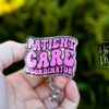 Patient Care Coordinator Badge Reel, patient care ID Holder,  Retractable ID Holder, Interchangeable Badge, PCC Badge Reel