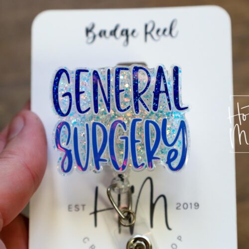 il_fullxfull.6551720556_2s7w General Surgery Badge Reel, OR ID Holder, operating room, Retractable Badge Reel, Interchangeable Badge Holder, Surgeon gift