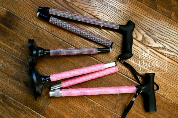 Sparkling Rhinestone Mobility Aid: Elegant Walking Cane for Women - Unique Holiday Gift