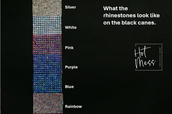 Sparkling Rhinestone Mobility Aid: Elegant Walking Cane for Women - Unique Holiday Gift