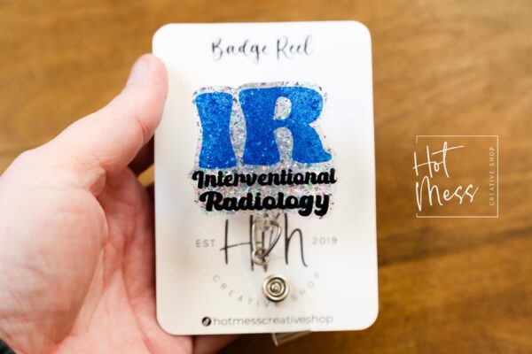 Interventional Radiology Badge Reel, Rad Life ID Holder, Retractable ID Holder