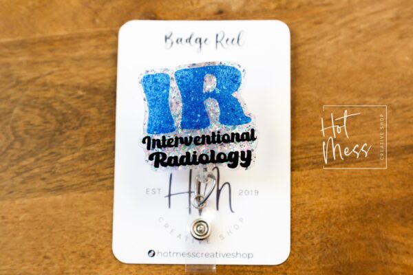 Interventional Radiology Badge Reel, Rad Life ID Holder, Retractable ID Holder