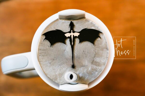 il_fullxfull.6571659936_5pzx Personalized 4th Wing Dragon Stanley Tumbler Topper: Custom Plate Accessory for Straw Lid, Stocking Stuffer