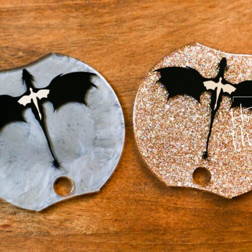 il_fullxfull.6571659938_oa0b Personalized 4th Wing Dragon Stanley Tumbler Topper: Custom Plate Accessory for Straw Lid, Stocking Stuffer