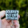 il_fullxfull.6585351567_s3lm Journey before Destination Badge Reel, RN ID Holder, Retractable Badge Reel, Nurse Gift, Office ID Holder, Stocking Stuffer