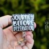 il_fullxfull.6585351575_mprm Journey before Destination Badge Reel, RN ID Holder, Retractable Badge Reel, Nurse Gift, Office ID Holder, Stocking Stuffer