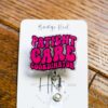 Patient Care Coordinator Badge Reel, patient care ID Holder,  Retractable ID Holder, Interchangeable Badge, PCC Badge Reel
