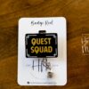 Quest Squad Patch Badge Reel, Book Nerd Badge Reel, Retractable Badge Reel, Interchangeable Badge Reel, Book Lovers, Booktok, 4th wing