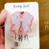 il_fullxfull.6594495706_4su1 Easter Bow badge reel, coquette easter badge reel, Custom Badge Reel, Retractable ID Holder, Interchangeable, Glitter Badge Reel