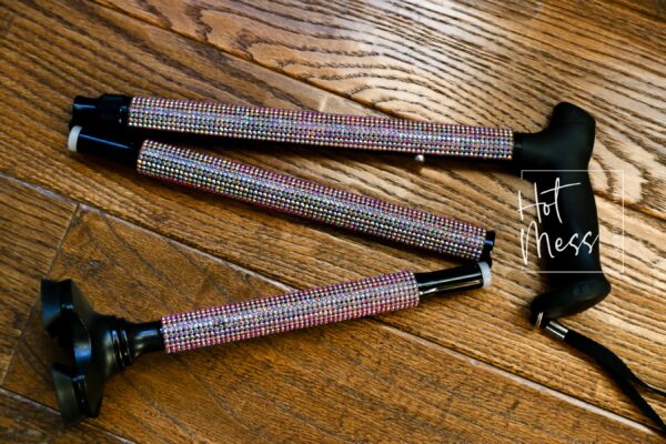 Sparkling Rhinestone Mobility Aid: Elegant Walking Cane for Women - Unique Holiday Gift