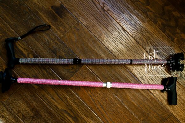 Sparkling Rhinestone Mobility Aid: Elegant Walking Cane for Women - Unique Holiday Gift