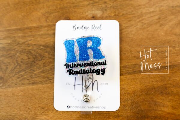 Interventional Radiology Badge Reel, Rad Life ID Holder, Retractable ID Holder