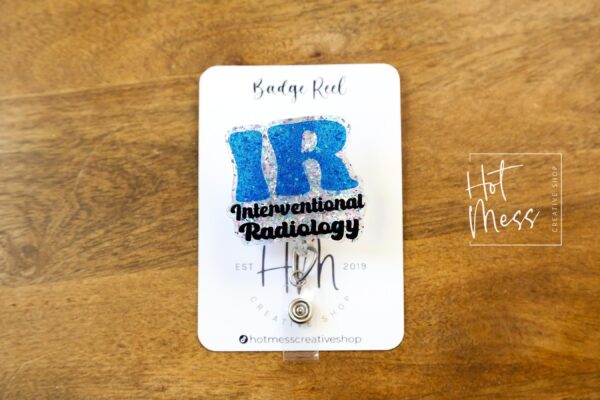 Interventional Radiology Badge Reel, Rad Life ID Holder, Retractable ID Holder