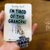 il_fullxfull.6619745429_8dpo Blue I'm Tired of this Grandpa Badge Reel, Well too DANG Bad, RN id Holder, Retractable Acrylic Badge Reel, Nurse Gift, Funny Badge Reel