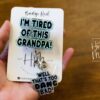 il_fullxfull.6619745439_tnqz Blue I'm Tired of this Grandpa Badge Reel, Well too DANG Bad, RN id Holder, Retractable Acrylic Badge Reel, Nurse Gift, Funny Badge Reel