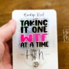 Taking it one WTF at a time Badge Reel, Well too damn Bad, RN id Holder, Retractable Acrylic Badge Reel, Nurse Gift, Funny Badge Reel