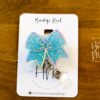 Blue Cheer Bow Badge Reel, Cheer Leading Coach Badge Reel, Badge ID, Stocking Stuffer, work lanyard