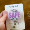 You are Safe with me Badge Reel, No Rainbow, Gay Pride Badge Reel, LGBT Pride Retractable Badge Reel, ID Holder