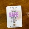 You are Safe with me Badge Reel, No Rainbow, Gay Pride Badge Reel, LGBT Pride Retractable Badge Reel, ID Holder